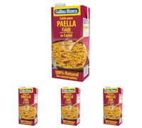 Gallina Blanca caldo de carne para paella envase 1 lt, 1000 mililitro, 1 (Paquete de 4)