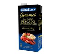 Gallina Blanca Caldo Gourmet de Pescado con Bogavante, 100% Natural, 1L | Sin conservantes, Bajo en Grasa y Sin Gluten