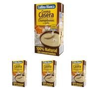 Gallina Blanca - Crema de Champiñones Con Pollo, 0.5L (Paquete de 4)