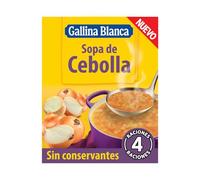 Gallina Blanca - Sopa de Cebolla, Sin Conservantes, 4 raciones, 48g