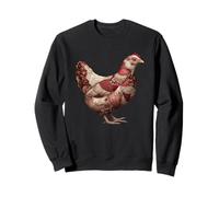 Gallina de Granja de Pollo con Retazos Vintage Sudadera
