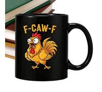Gallina Divertida - 325 ml tazas de café de cerámica, tazas de té divertidas - Para vino, estudio, salón, Halloween, profesores, estudiantes, oficina, restaurante, hotel, cumpleaños, Navidad