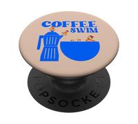 GALLINAS Pollos Nadar CAFÉ Solo PopSockets PopGrip Adhesivo