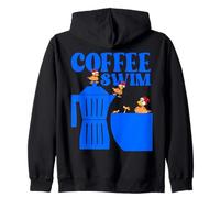 GALLINAS Pollos Nadar CAFÉ Solo Sudadera con Capucha