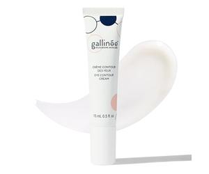 Gallinée Eye Contour Cream - Crema Reparadora e Hidratante para contorno de Ojos con prebióticos y probióticos naturales, 15 ml