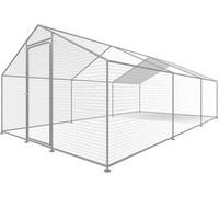 Gallinero 18 m² Parque de Malla metálica 6 x 3 x 2 M Acero galvanizado
