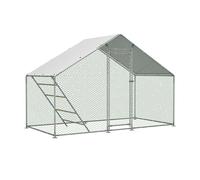 Gallinero cercado para aviario para animales pequeños, resistente a la intemperie, con aviario y pico, rueda libre segura y robusta para la cría de pollos y animales pequeños al aire libre