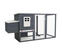 Gallinero de exterior con caja nido para gallinas color Gris