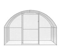 Gallinero exterior 3 x 2 x 2 m de acero galvanizado - Recinto robusto para animales pequeños - Resistente a la intemperie y duradero - Ideal para jardín y patio