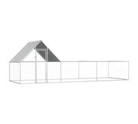 Gallinero, JUDYY Gallinero para Exterior, Ponederos para Gallinas, Jaulas para Conejos, Jaulas para Pajaros, Ponederos Gallinas, Casa Conejo, de acero galvanizado 6x2x2 m