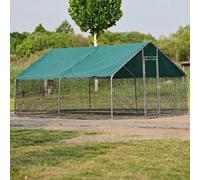 Gallinero para External Grande,con Tetto Parasole Recinto in Metallo per Piccoli Animali e Uccelli(6x3x2m)