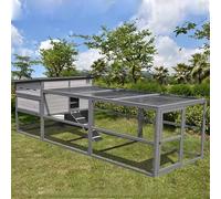 Gallineros Baratos Hecha De Madera Maciza Malla Galvanizada Alrededor Galinheiro Exterior Casa for Patos con 2 Ponederos Y Puerta De Escalera con Manija