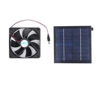 Gallineros Ventilador Solar, Panel Solar Ventiladores 20W Ecológico ABS Monocristalino Silicio para Mascotas