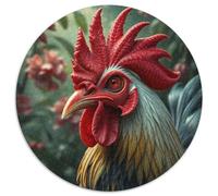 Gallo Adultos-Niños Rompecabezas Redondo 1000p animaless Das Tier Wild animaless Beast Circular Puzzle Niños: Kinder Können Es Nicht Machen Hombres 1000pcs (67.5x67.5cm)