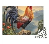 Gallo Amanecer Montaña Puzzle de 1000 Piezas Puzzle para Adultos Papel Relajación Decoración Hogar Regalo 52x38cm/1000pcs