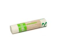 GALLO Sacchi Biodegradabili e Compostabili, Bio, 70x70 cm 75L Large Bolsas biodegradables y compostables, Rollo Contiene 10 Unidades, Color Blanco, 1 unità (Confezione da 1)