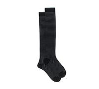 Gallo Calcetines largos a rayas windsor negros