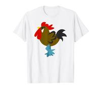 Gallo Camiseta gráfica económica, Hombre, Blanco, L