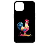 Gallo Colorido de pie en Estilo Dibujo Animado Carcasa para iPhone 13