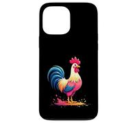 Gallo Colorido de pie en Estilo Dibujo Animado Carcasa para iPhone 13 Pro MAX