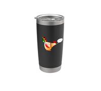 Gallo de animales de granja "Cock-A-Doodle-Doo" en pollo japonés Vaso térmico de acero inoxidable de doble pared