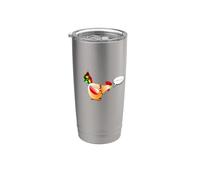 Gallo de animales de granja "Cock-A-Doodle-Doo" en pollo japonés Vaso térmico de acero inoxidable de doble pared