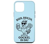 Gallo divertido con cerveza y pretzel Humor alemán Carcasa para iPhone 12 mini