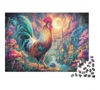 Gallo en Fairy Tale Village Vida Silvestre Puzzle 1000 Piezas Adultos - Rompecabezas, Desafiante, Decoración del Hogar, Regalo 52x38cm/1000pcs