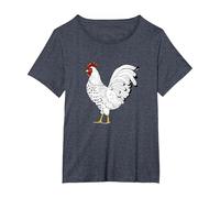 Gallo Filipino, Pelea de gallos, Deporte de gallos Camiseta, Mujer Tallas Grandes, Azul Jaspeado, 3XL Grande