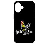 Gallo Fino Mexico Gallero Peleas De Gallos Mexicans Rooster Carcasa para iPhone 16