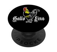 Gallo Fino Mexico Gallero Peleas De Gallos Mexicans Rooster PopSockets PopGrip Adhesivo