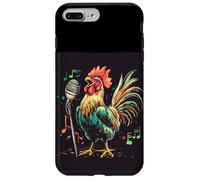 Gallo Genial en el Bar de Karaoke para los Amantes del Pollo Cantando Carcasa para iPhone 7 Plus/8 Plus
