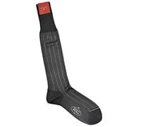 Gallo Medias de hombre fantasía multirayas negro gris, Negro , 43-44