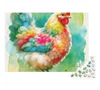 Gallo Puzle 1000 Piezas - Reto para Mentes Inquietas, Encaje Preciso, Decoración, 70x50cm/1000pcs