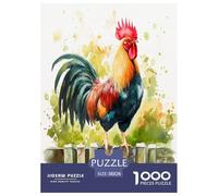 Gallo Rompecabezas Imposible,desafío for Adults Entretenimiento Creativo 1000 Piezas Obra De Arte De Juego De para Adultos Y Niños 38x26cm/1000pcs