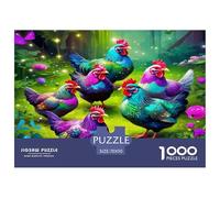 Gallo Rompecabezas Imposible,desafío for Adults Juego EduGatoivo 1000 Piezas Obra De Arte De Juego De para Adultos Y Niños Mayores De 12 Años 70x50cm/1000pcs