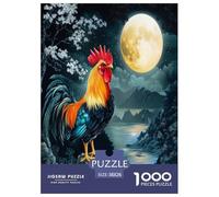Gallo Rompecabezas Imposible,desafío para Adultos Juego EduGatoivo 1000 Piezas Obra De Arte De Juego De para Adultos Y Niños A Partir De 12 Años 38x26cm/1000pcs