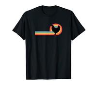 Gallo - Sunset Retro Chicken Farm Farmer patio trasero medio oeste Camiseta