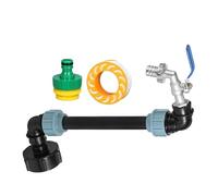 Gallon Tank Adapter Tank Outlet Tap with Extension Tube 10.24x5.12x2.76 inch Heavy Duty, Sturdy Water Bucket Valve Fittings for Industrial Liquid Storage and Utility Transfer