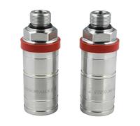 Galloparts 2 acopladores hidráulicos hembra AL166181 rápidos AL200979 compatibles con tractores John Deere 7230 7430 5100R 5620 6100 6400 6420 6210J 6520 compatible con tractores Massey Ferguson 340