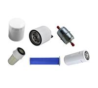 Galloparts 84475542 84565907 - Kit de filtro compatible con New Holland Skid Steer Loader LS140 LS150 compatible con camiones de elevación Terex TH522C compatible con hileras Massey Ferguson 9225 9220