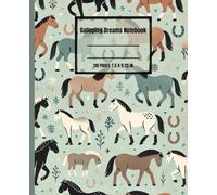 Galloping Dreams Notebook: A Cute Horse Themed Journal for Girls, Women, and Equestrian Lovers: 110 Lined Pages for School, Taking Riding Notes, or as ... Gift for Horse Crazy Kids, Teens & Adults
