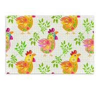 Gallos extravagantes, rompecabezas de flores para adultos, 500 piezas, juego de juguete, obra de arte, rompecabezas único, divertido juego de rompecabezas, regalos, 50 x 37 cm