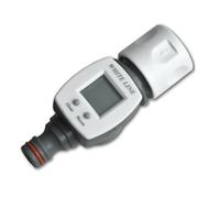 / Galón medidor de jardín cascadas contador de litros con un adaptador de conector rápido lcd +