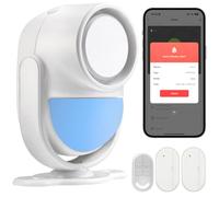 GALOOK Alarmas para Casa, 120dB 2.4GHz WiFi PIR Sistema de Kit Alarma para Casa, Sistema de Seguridad para el Hogar para Casa, Tienda, Oficina, Garaje con App Notificación, Volumen Ajustable