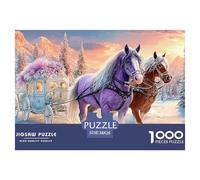 Galop del Caballo Rojo Puzzle para Adultos Obra De Arte Y Rompecabezas Imposible Definitivo para Adultos, A Partir De Los 14 Años De Edad 38x26cm/1000pcs