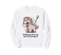 Galopando en mi próximo Proyecto artístico Cute Pony Sudadera