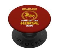 Galope en la grandeza Año del Caballo 2026 Año Nuevo PopSockets PopGrip Adhesivo