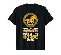 Galope en la grandeza Año del Caballo 2026 Chino Camiseta