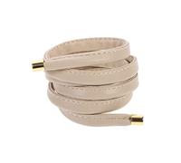 GALPADA 1 Diadema De Cuero Con Alambre De Aluminio En Espiral Para El Pelo Larga Para Niñas Elástica Para Coleta Accesorios Para Sin Costuras Color Beige